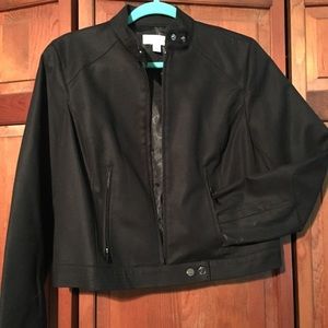 Calvin Klein Black Moto Jacket